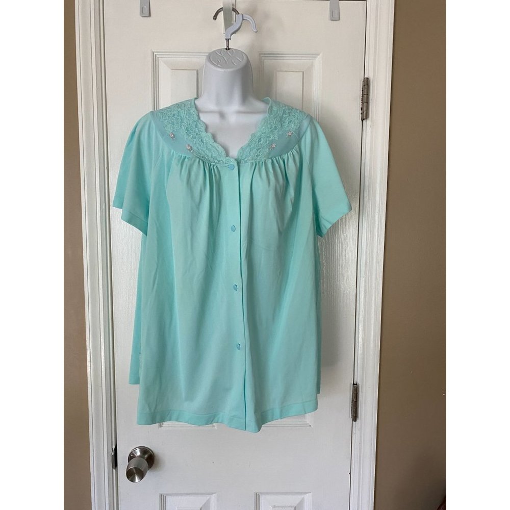 Vintage Shadowline sleepwear intimates pajama top size 42